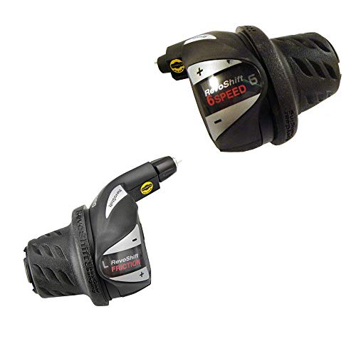 Shimano Revoshift, Coppia Comandi Cambio, 3X7 Velocità, Nero