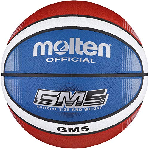 Molten - Bgmx5-C, Pallone Da Basket, Colore: Rosso/Bianco/Blu
