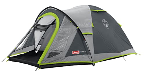 Coleman 169861 Tenda Darwin 4 Plus Da Campeggio Ed Escursionismo, Impermeabile, Telo Di Protezione Cucito, Montaggio Rapido, Grigio, Taglia Unica
