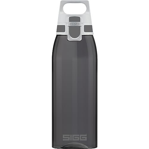 Sigg Total Color Anthracite Borraccia Tritan (1 L), Borraccia Ermetica Priva Di Sostanze Nocive, Leggerissima E Robusta Borraccia Design In Tritan