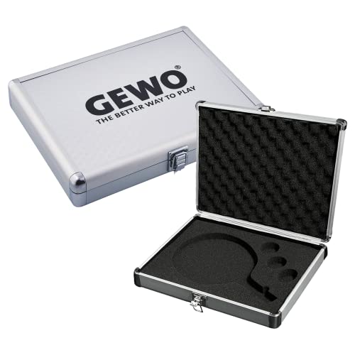 Gewo Valigetta Per Racchette Da Ping Pong, In Alluminio Unisex-Adulto, Argento, Taglia Unica