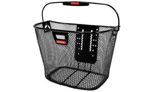 Klickfix Lenkerkorb Korb Mit Lampenclip, 0391Klik Cestino Anteriore Da Bicicletta Standard 25 X 35 26 Cm Colore Nero Unisex Adulto, Adattatore Non Inc