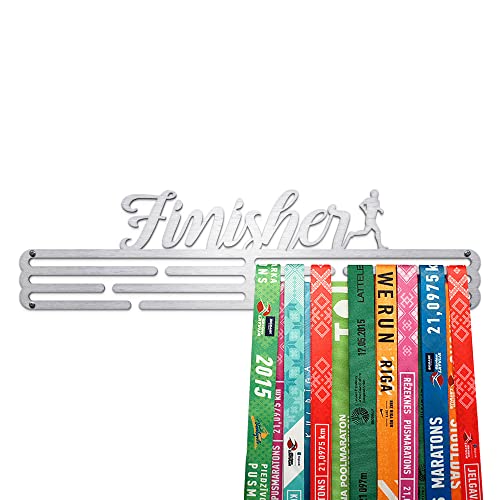 United Medals Finisher Sport Porta Medaglie Acciaio Inossidabile | 48 Medaglie | Medal Hanger Display | Steel Medal Holder
