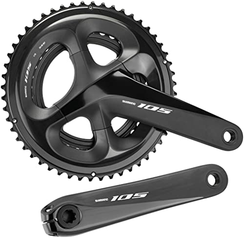 Shimano 105 Fc-R7000 11V. 36/52 172,5Mm, Guarnitura Unisex Adulto, Nero, Taglia Unica