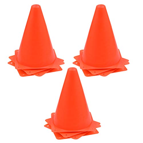 Buygoo Coni Calcio Allenamento Coni Sport Arancione 12Pz Coni Allenamento Coni Marcatori, Traffico Coni Stradali, Coni Sport Con Materiale Ambientale