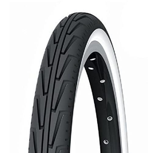 Michelin Copertone City-J Per Bicicletta, Modello 600 A Confort 37-541, 1 Pezzo, Bianco/Nero