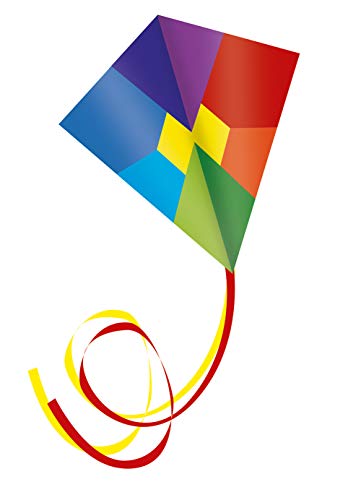 Günther Flugspiele 1241 - Aquilone Gigante Zirkon, Aquilone Xxl A Linea Singola Per Bambini Dagli 8 Anni, Vela Colorata E Robusti Pali In Fibra Di Vet