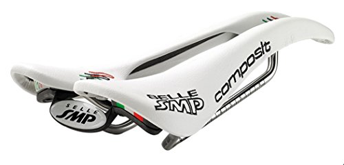 Smp 8032568520722, Sella 4Bike Composit Bianca 2018 Uomo, 263X129 Mm