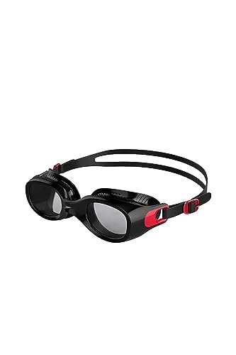 Speedo Unisex Adulto Futura Classic Occhialini, Rosso/Smoke, Taglia Unica