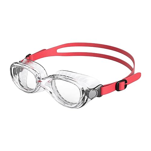 Speedo Unisex Bambini Child Futura Classic Occhialini, Lava Rosso/Clear, Taglia Unica