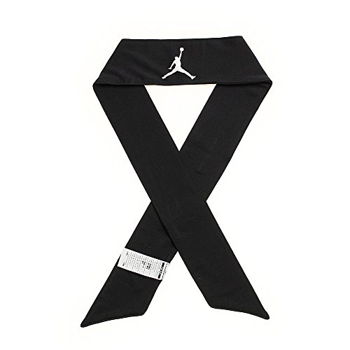 Nike Nhbdfjb Carta Football Jordan Jumpman Dri-Fit Head Tie Blk/Wht, Nero, Taglia Unica