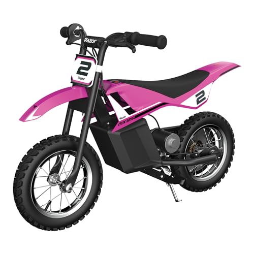 Razor Mx125 Dirt Rocket, Moto Da Cross Elettrica Con Geometria Da Autentica Moto Da Cross, Trazione Posteriore, Motore A Catena Da 100 Watt E Coppia E