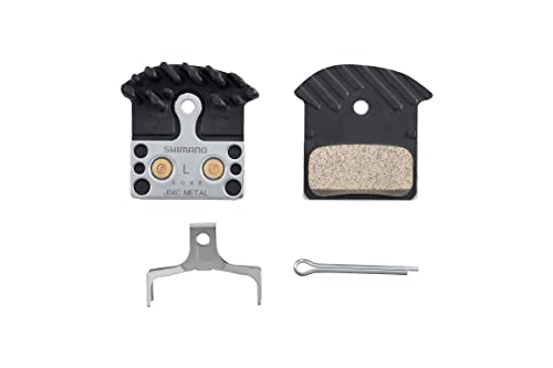 Shimano 4550170639556, Pastiglie J04C Metallica Xtr/Xt/Slx/Alfine Unisex-Adult, Nero, Taglia Unica