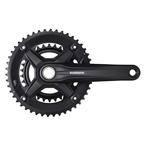 Shimano Altus Fc-Mt210 Guarnitura 46/30, 9 Velocità, Nero, 170 Mm, Senza Paracatena