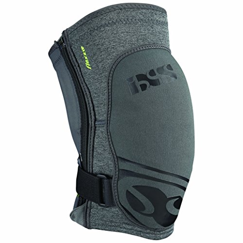 Ixs Flow Zip Knee Pad, Ginocchiere Unisex - Adulto, Grigio, Xl