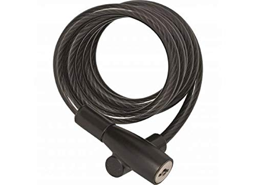 Abus Lucchetto A Spirale 3506K - Spessore 6 Mm, Lucchetto Flessibile Per Bicicletta Livello Di Sicurezza 1 180 Cm Nero
