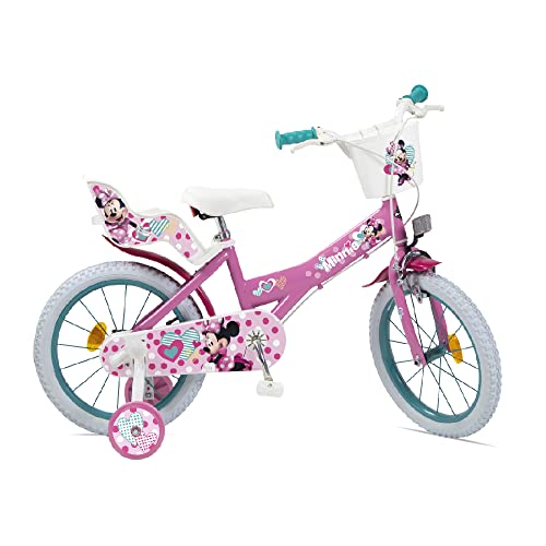 Huffy 14 Pollici, Bicicletta Disney Minnie Unisex-Baby, Rosa