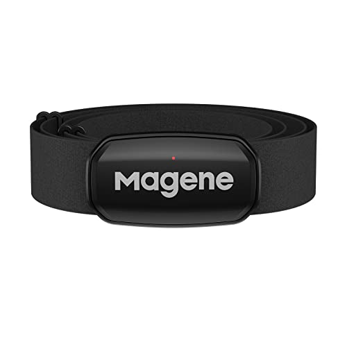 Magene H303 Cardiofrequenzimetro Fascia Toracica Hrm Fitness Tracker Ip67 Supporto Impermeabile Bluetooth 4.2 E Ant+, Compatibile Wahoo, Zwift, Strava