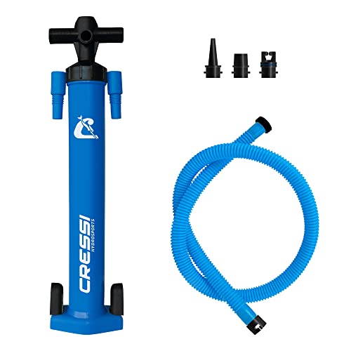 Cressi Welter High Pressure Inflation Hand Pump, Pompa Manuale Unisex Adulto, Blu (Blue), Taglia Unica