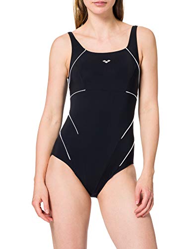 Arena W Jewel One Piece, Costume Da Bagno Donna, Nero (Black/White), 52