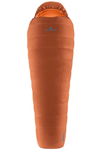 Ferrino Sleepingbag Lightech 1200 Duvet Rds Down, Sacco A Pelo Unisex Adulto, Arancione (Arancione), Taglia Unica