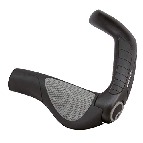 Ergon, Manopole Gp5 Per Manubrio Bicicletta, Nero (Schwarz), L