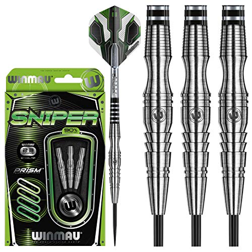 Winmau Sniper 23G Freccette In Tungsteno Con Alette Prism Alpha E Prism Force Aste (Steli)