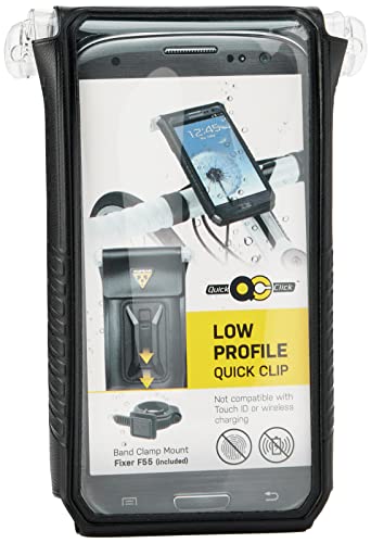 Topeak Drybag Custodia Per Smartphone, Impermeabile, Per Schermi Da 4 Inch A 5 Inch, Nero