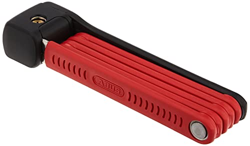 Abus Bordo Lite 6055K Sh Serratura Pieghevole Con Staffa - Serratura Per Bici Ultraleggera In Acciaio Speciale Livello Di Sicurezza 7 85 Cm Rosso