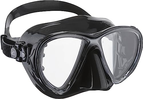 Cressi Big Eyes Evolution Silicone High Quality, Maschera Subacquea Di Alta Qualità Unisex – Adulto, Nero/Nero, Taglia Unica
