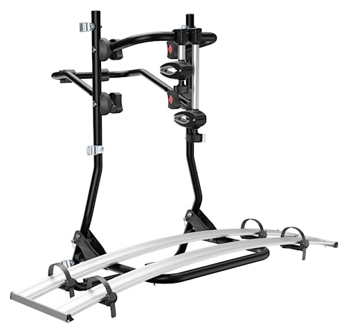 Menabo Cobra 000134300000 Portabici Posteriore Da Portellone Compatibile Per 2 Bici Di Grossa Taglia, Come E-Bike, Fat Bike 45Kg