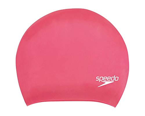 Speedo Unisex Adulto Long Hair Swimming Cap Pink One Size Cuffia Da Nuoto, Ecstatic, Taglia Unica
