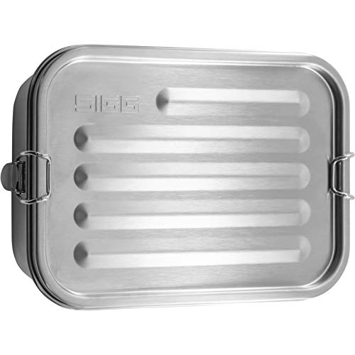 Sigg Gemstone Box Selenite Lunch Box (0.75 L), Portavivande In Acciaio Per Escursioni E Ufficio, Pratico Contenitore Pranzo Da Viaggio In Acciaio Inos