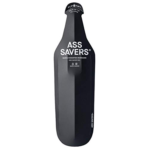 Ass Savers Unisex Grande Sella Montato Parafango Per Pneumatici Larghi, Nero