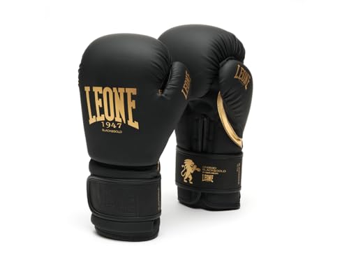 Leone Guantoni Boxe Gn059 Bg Black & Gold Nero (12)