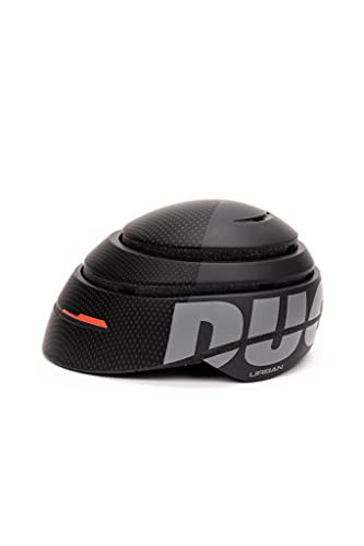 Ducati Casco Foldabile Urban, Richiudibile Unisex Adulto, Nero Con Dettagli Rossi, Large