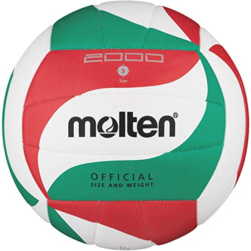Molten, Pallone Da Pallavolo, Bianco (Blanc/Vert/Rouge), Misura 5