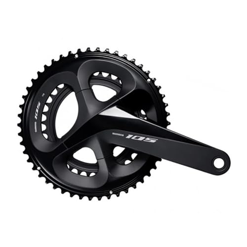 Shimano 105 Fc-R7000, Guarnitura Unisex Adulto, Nero, 172.5 Mm