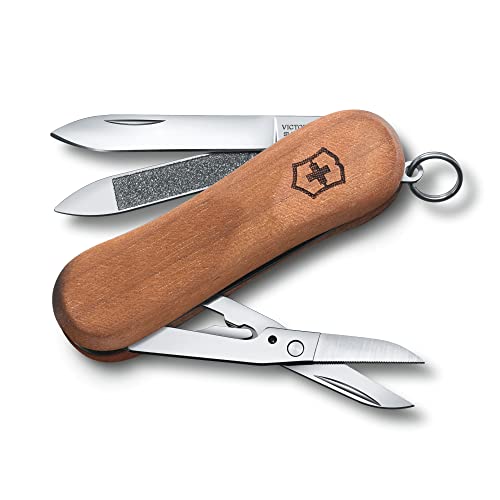 Victorinox Executive Wood 81, 5 Funzioni (Anello Portachiavi, Lima Per Unghie), In Legno Di Noce