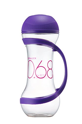 Lock & Lock - Borraccia Unisex Con Manubrio, 560 Ml, Colore: Viola, Misura Grande/560 Ml