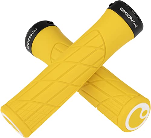 Ergon, Grips Ga2 Yellow Mellow (Jaune) Unisex Adulto, Nero, Standard