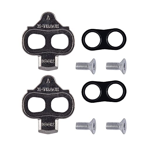 Look Cycle - Tacchette X-Track - A Sgancio Rapido Unidirezionale - Ingombro Ridotto - Leggerissime - Libertà Angolare 6° - Tacchette Per Mtb, Gravel O