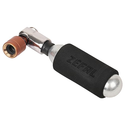 Zefal Ez Big Shot Gonfiatore Co² + Cartuccia 16 G – Compatto, Leggero, Veloce E Senza Sforzo - Bronzo E Argento