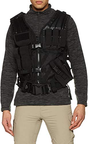 Mil-Tec Corpetto Gilet Tattico Usmc Nero