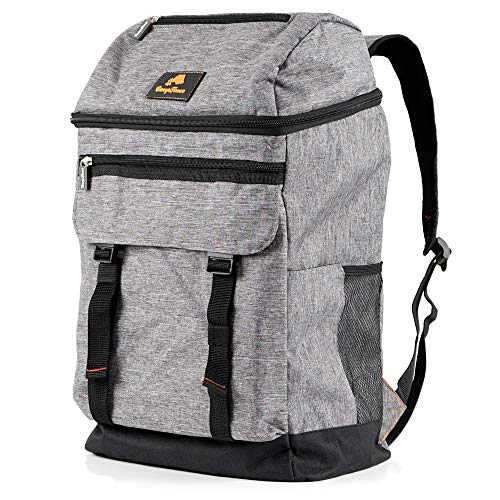 Campfeuer Zaino Termico | Grigio | Leggero E Impermeabile | Borsa Isolante Da 20 Litri Per Bbq, Campeggio, Spiaggia E Attività All'Aperto