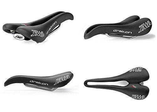Selle Smp Drakon Sella Bicicletta Corsa, Nero Cromato