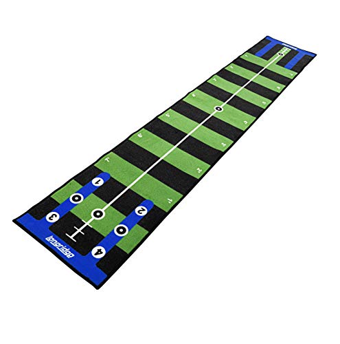 Longridge Golf Pro Tappetino Da Putting 3M, Verde/Nero