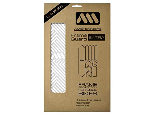 Protezione Telaio Xl | Alto Impatto-Protegge La Tua Bicicletta Da Graffi E Ammaccature | Bianco/Labirinto Unisex Adulto