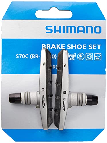 Shimano Bremsschuhsatz S70Cbrm770, Pattini Del Freno. Unisex Adulto, Nero (Schwarz), Taglia Unica