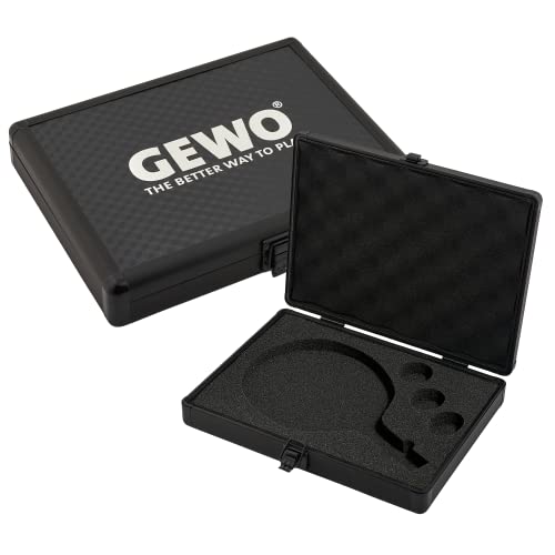 Gewo Valigetta Per Racchette Da Ping Pong, In Alluminio Unisex-Adulto, Nero, Taglia Unica